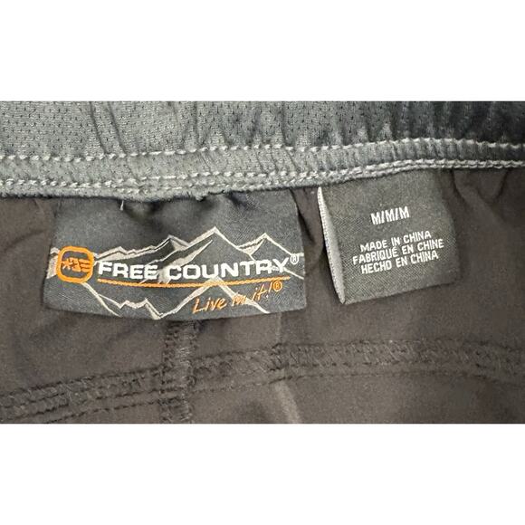 Free Country Mens Black Microtech Activewear Pants Size Medium NWT 4 Way Stretch - Picture 3 of 8